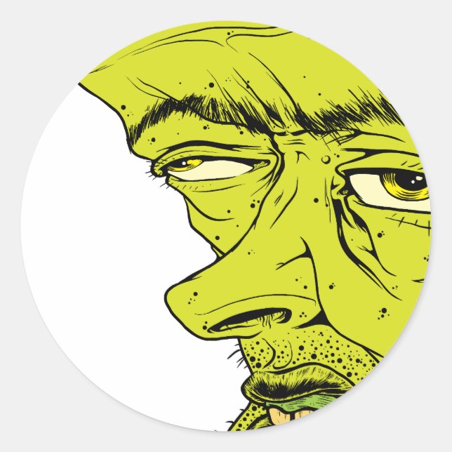 Sticker Rond Face (Devant)