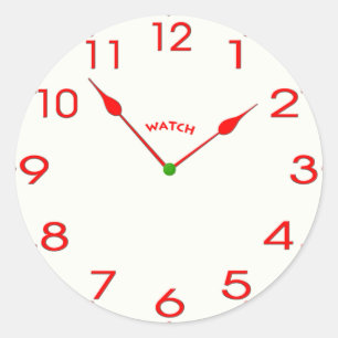 Sticker Rond face_02 de l'horloge