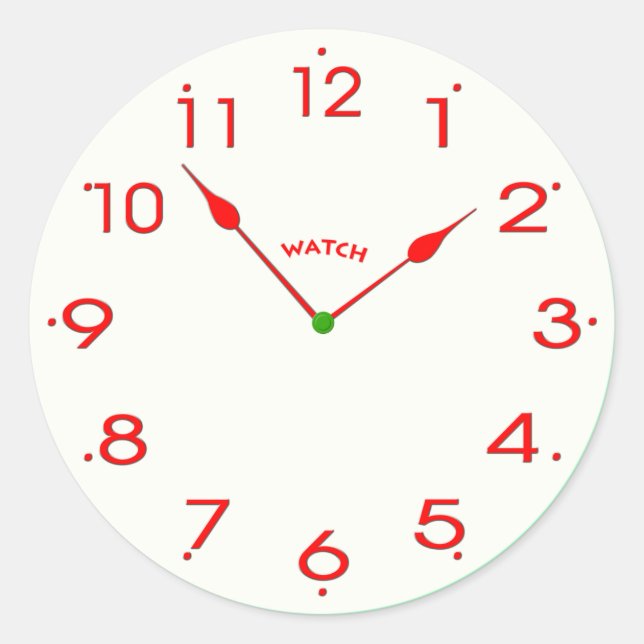 Sticker Rond face_02 de l'horloge (Devant)