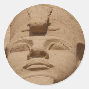 Sticker Rond face abu simbel