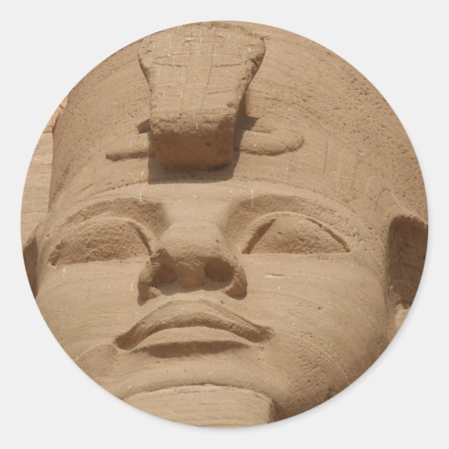 Sticker Rond face abu simbel (Devant)