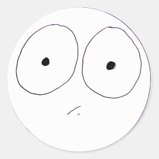 Sticker Rond Face comique