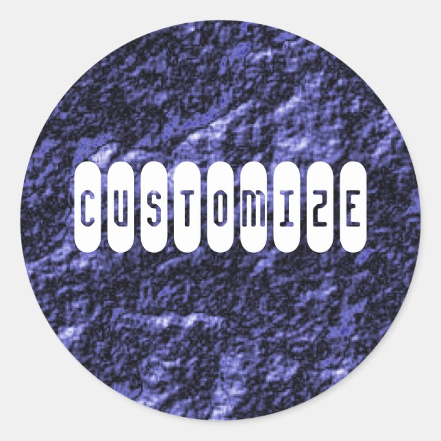 Sticker Rond Face de charbon - Modèle (Devant)