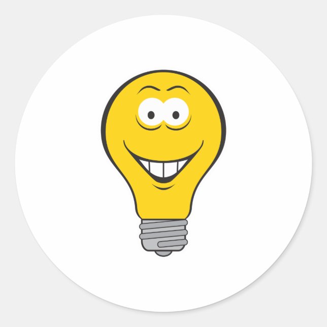Sticker Rond Face de l'ampoule (Devant)