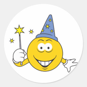 Sticker Rond Face de l'Assistant