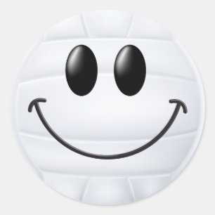 Sticker Rond Face de volley-ball.png