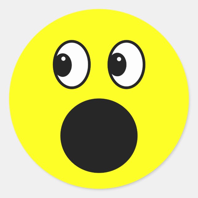 Sticker Rond Face jaune (Devant)