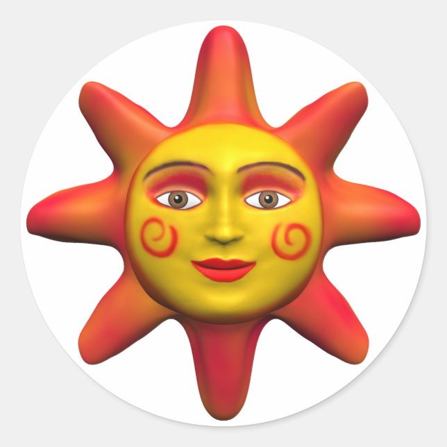Sticker Rond Face solaire (Devant)