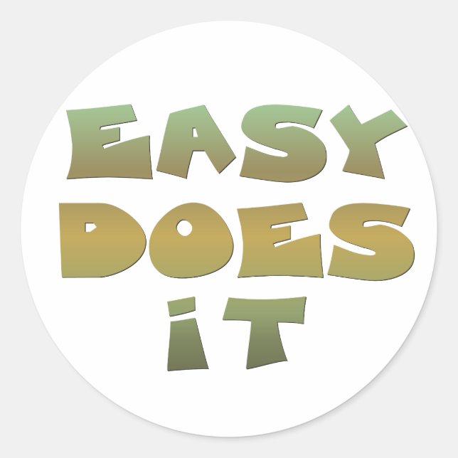 Sticker Rond Facile à faire (Devant)