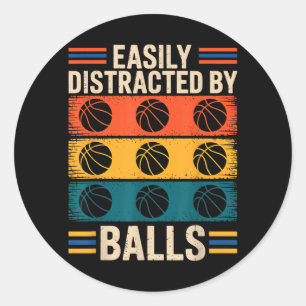 Sticker Rond Facilement distrait