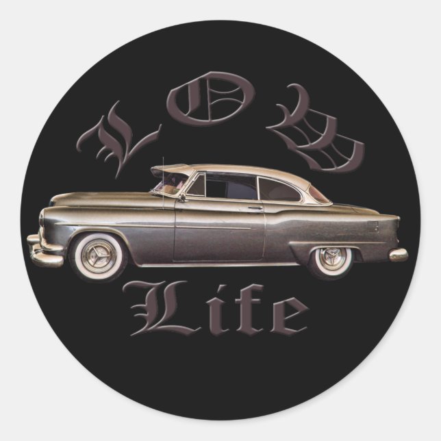Sticker Rond Faible durée de vie Vider mobile Noir (Devant)