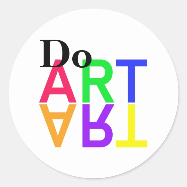 STICKER ROND FAIRE "ART" (Devant)