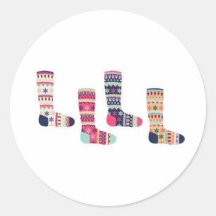 Sticker Rond Faire Chaussettes Isle