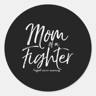 Sticker Rond Faire connaître le cancer à l'enfance Cadeau Maman