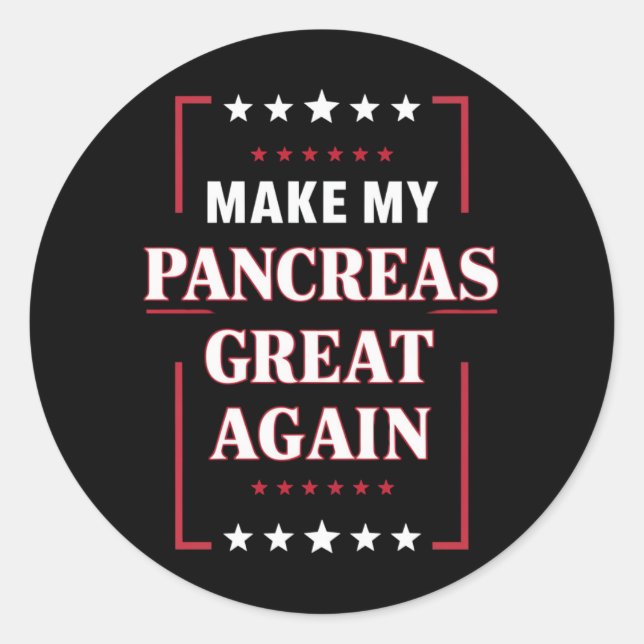 Sticker Rond Faire de mes pancréas une grande nouvelle sensibil (Devant)