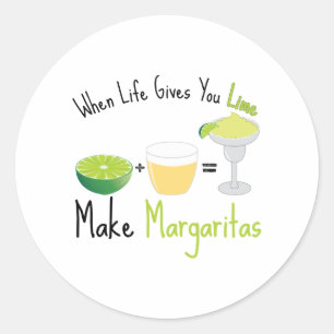 Sticker Rond Faire des Margaritas