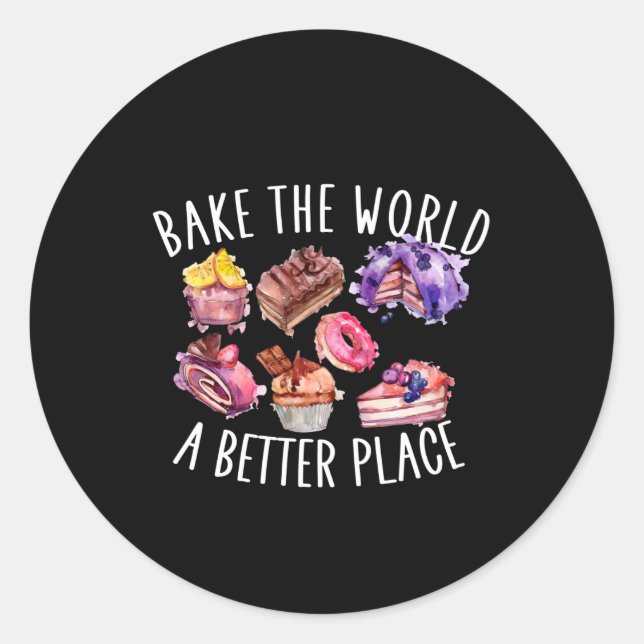 Sticker Rond faire du monde un meilleur endroit (Devant)