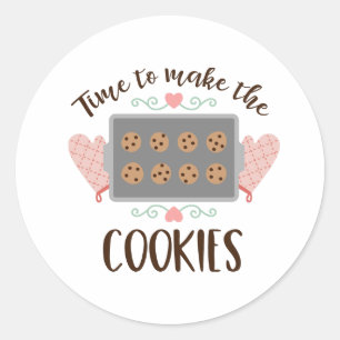 Sticker Rond Faire Les Cookies