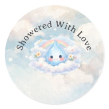 Faire-part de Baby Shower Little Raindrop on the W