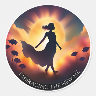 Sticker Rond Faire place au nouveau moi