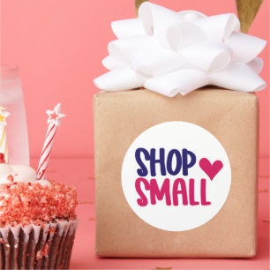 Sticker Rond Faire ses achats chez les petits commerçants - Aut