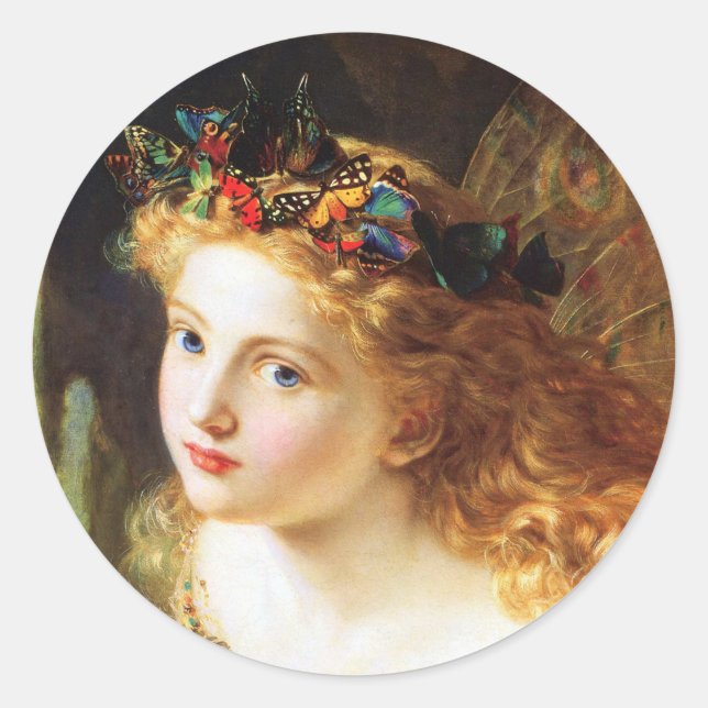 Sticker Rond Fairy Queen - Sophie Anderson (Devant)