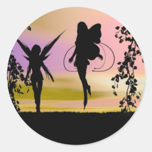 Sticker Rond Fairy Sisters