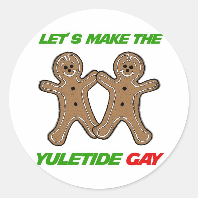 Sticker Rond FAISONS LE YULETIDE GAY -.png (Devant)