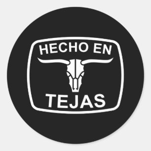 Sticker Rond Fait dans l'autocollant du Texas