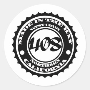 Sticker Rond Fait dans les 408