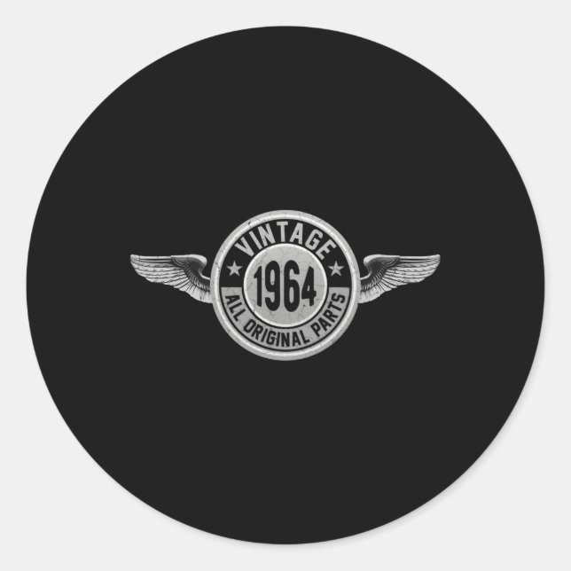 Sticker Rond Fait En 1964 Original (Devant)