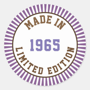 Sticker Rond Fait en 1965