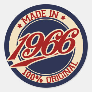 Sticker Rond Fait En 1966