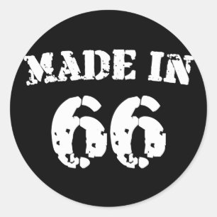 Sticker Rond Fait En 1966