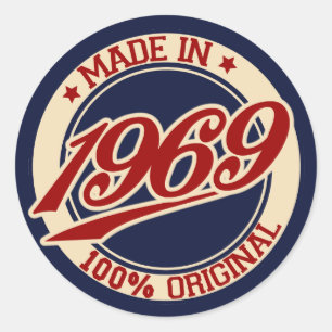 Sticker Rond Fait En 1969