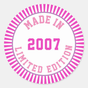 Sticker Rond Fait en 2007