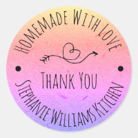 Fait maison avec amour | Rainbow Kraft Merci en pa