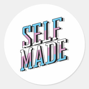 Sticker Rond Fait soi-même et trans
