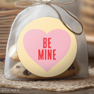 Sticker Rond Faites dire votre coeur à Valentine