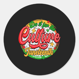 Sticker Rond Faites-Le Pour La Culture Histoire Noire Dizaine D