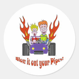 Sticker Rond Faites-le sauter vos tuyaux