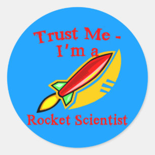 Sticker Rond Faites-moi confiance Je suis un scientifique des f