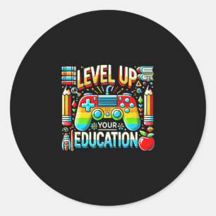 Sticker Rond Faites Progresser Votre Éducation Enseignant Inspi