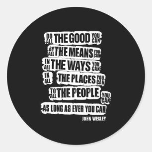 Sticker Rond Faites Tout Le Bien Possible, Motivationnel Et Ins