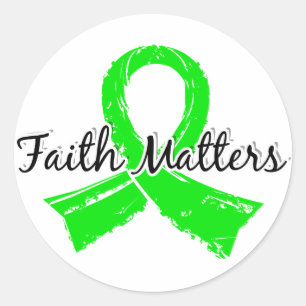 Sticker Rond Faith Matters 5 Lymphome (non-Hodgkin)