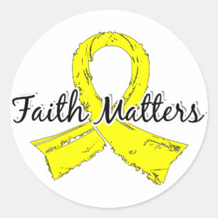 Sticker Rond Faith Matters 5 Sarcoma