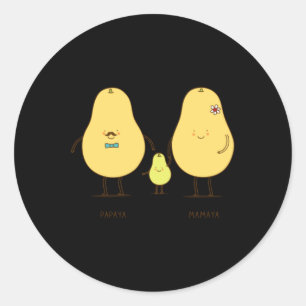 Sticker Rond Famille Heureuse