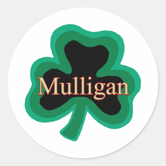 Sticker Rond Famille Mulligan (Devant)