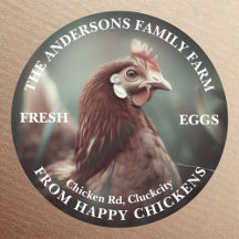 Family Farm Custom Funny Chicken Modèle photo