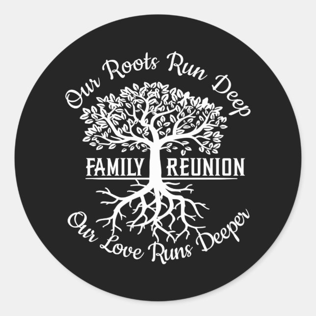 Sticker Rond Family Reunion (Devant)